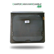 FINESTRA BAGNO OPALINA COLORE GRIGIO CARAVAN ADRIA ANNI '90 (1050653) - campercaravanricambi.it